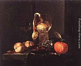 Still-Life with Silver Bowl, Glasses, and Fruit by Willem Kalf